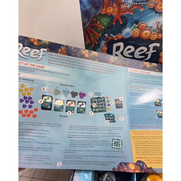 Reef Board Game By Emerson Matsuuchi Strategy Game For 2-4 Players - Picture 9 of 10